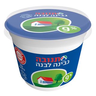 גבינה לבנה תנובה 9% שומן 250 גרם