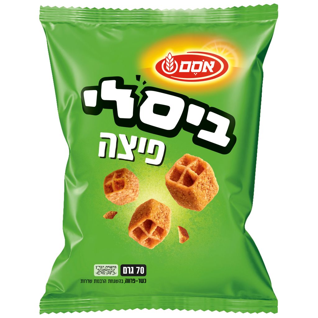 ביסלי חטיף בטעם פיצה אסם 70 גרם
