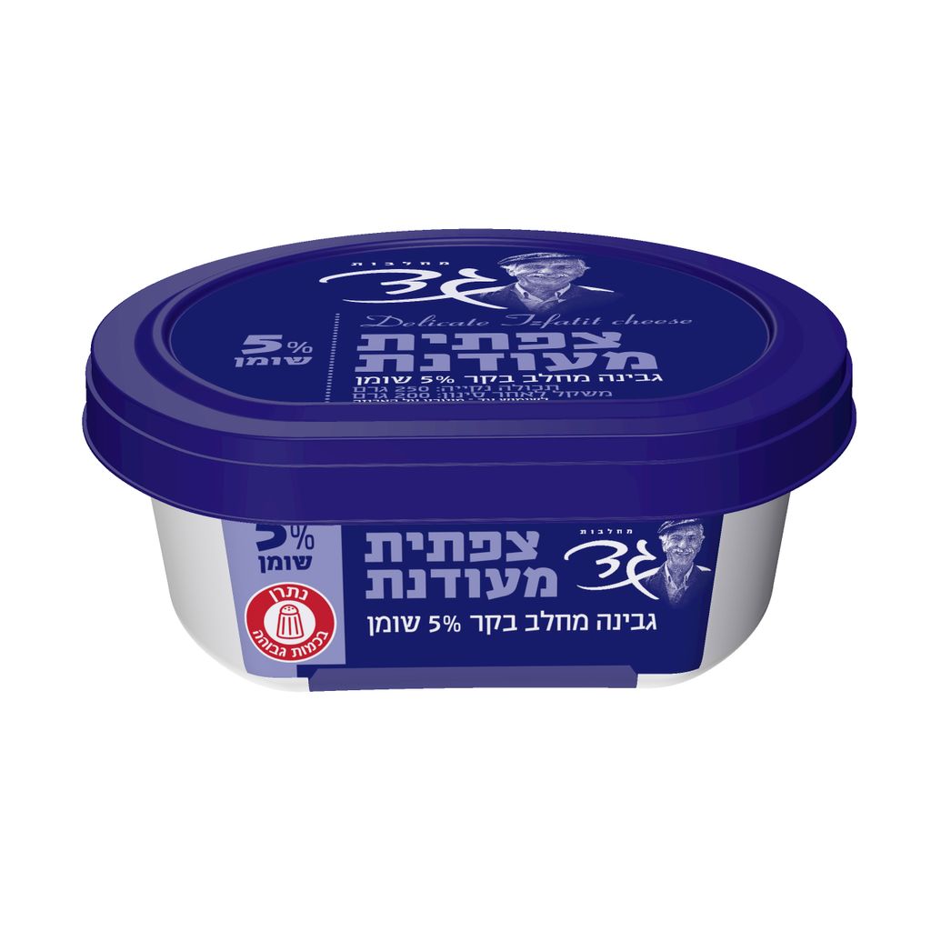גבינה צפתית מעודנת 5% מחלבות גד 200 גרם