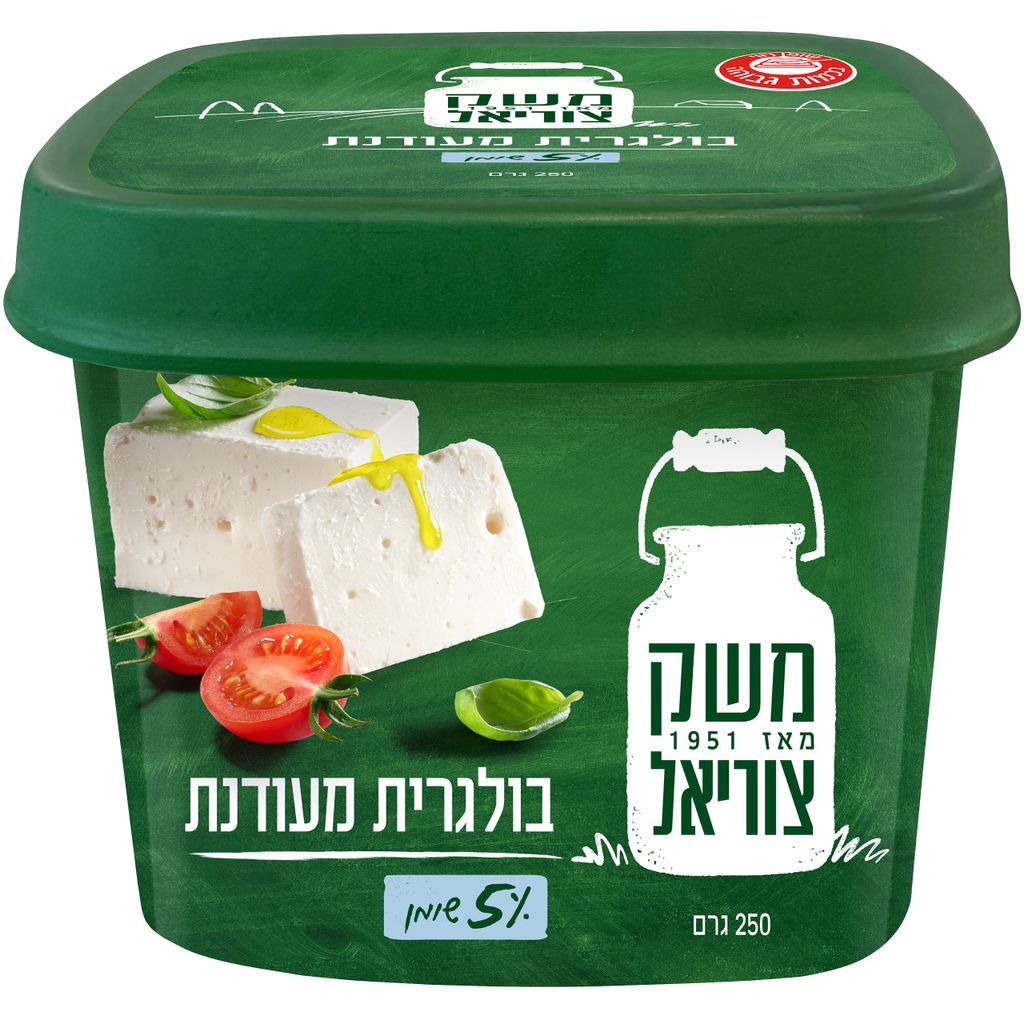 גבינה בולגרית מעודנת 5% משק צוריאל 250 גרם