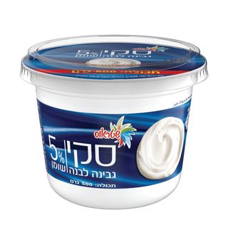 גבינה לבנה סקי 5% שומן 500 גרם