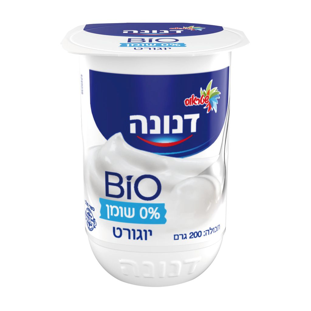 יוגורט דנונה ביו לבן 0% שומן 200 גרם
