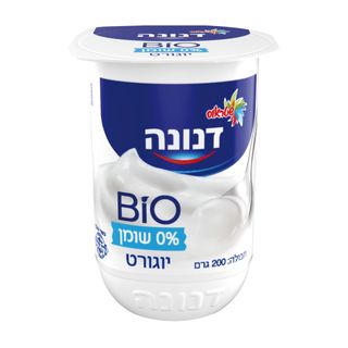 יוגורט דנונה ביו לבן 0% שומן 200 גרם