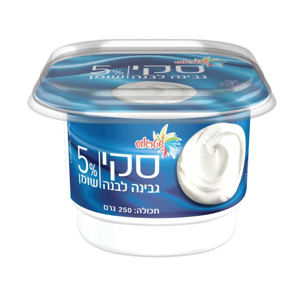 גבינה לבנה סקי 5% שומן 250 גרם