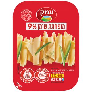 גבינה צהובה עמק לייט 9% שומן 400 גרם