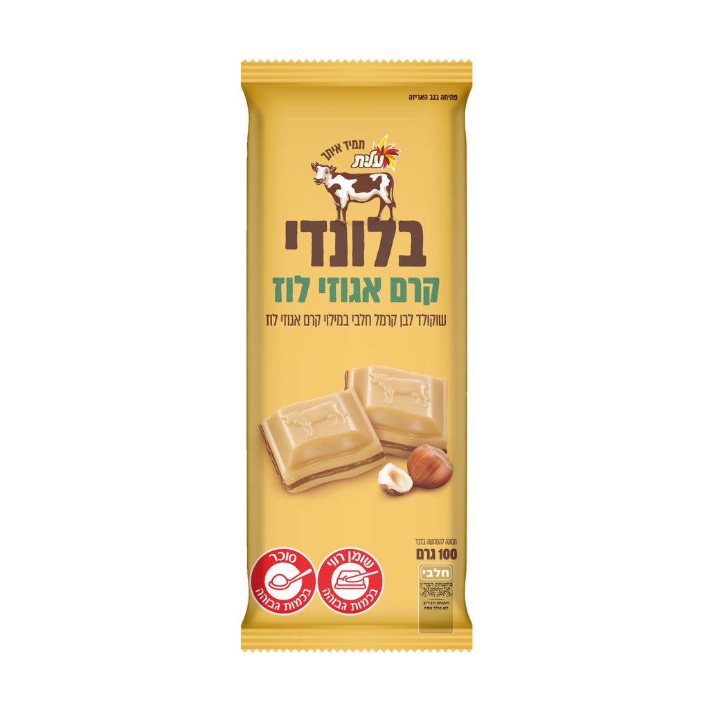 שוקולד בלונדי קרם אגוזי לוז