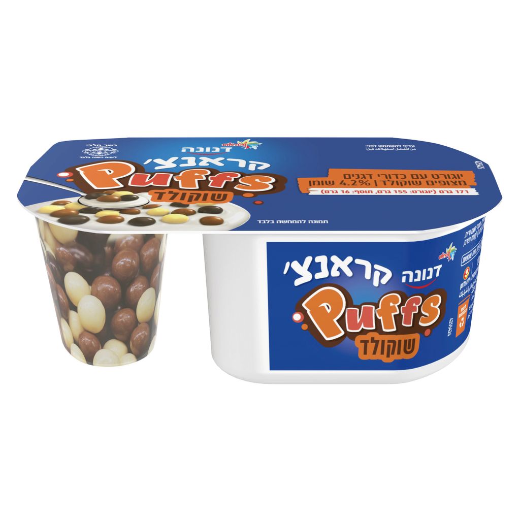 יוגורט דנונה קראנצ פאפס