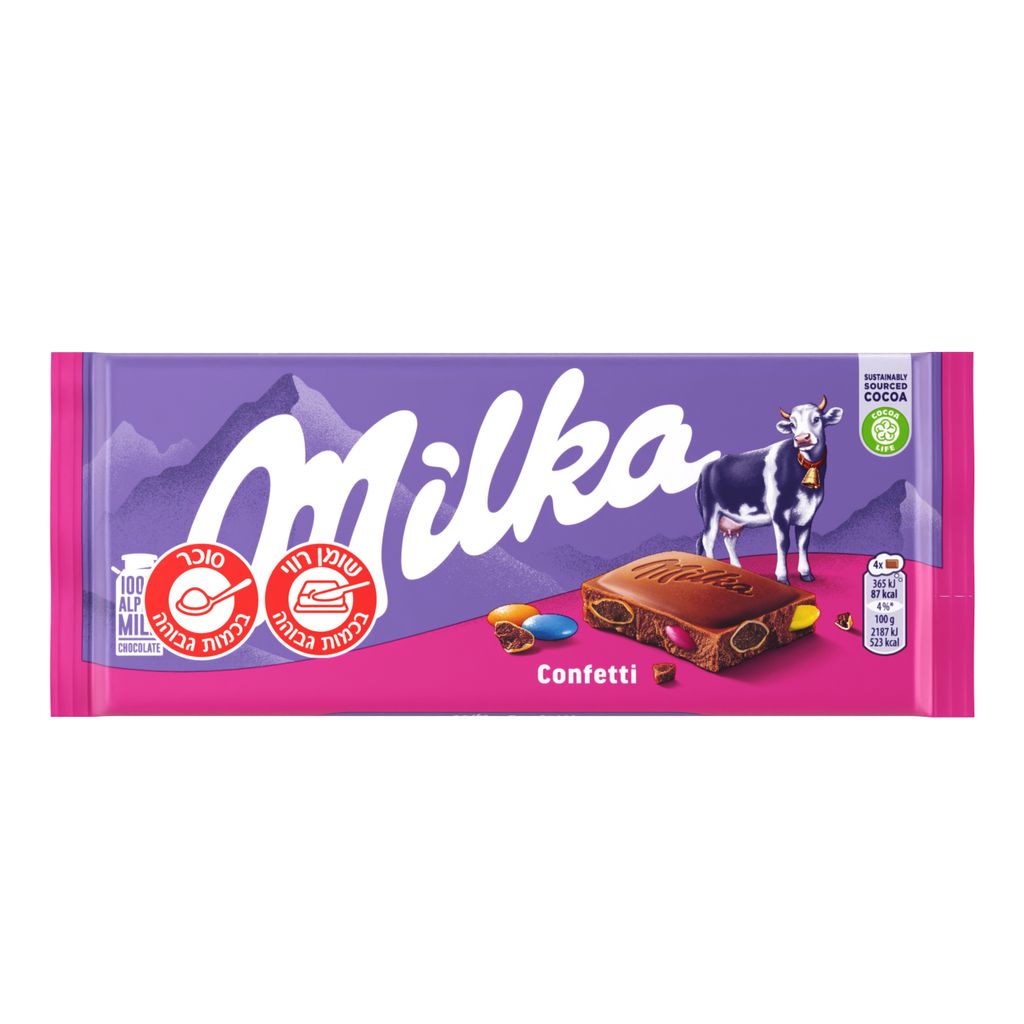 שוקולד מילקה ועדשים 100